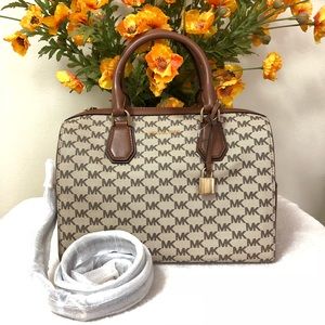 MICHAEL KORS Mercer Heritage Duffle Satchel